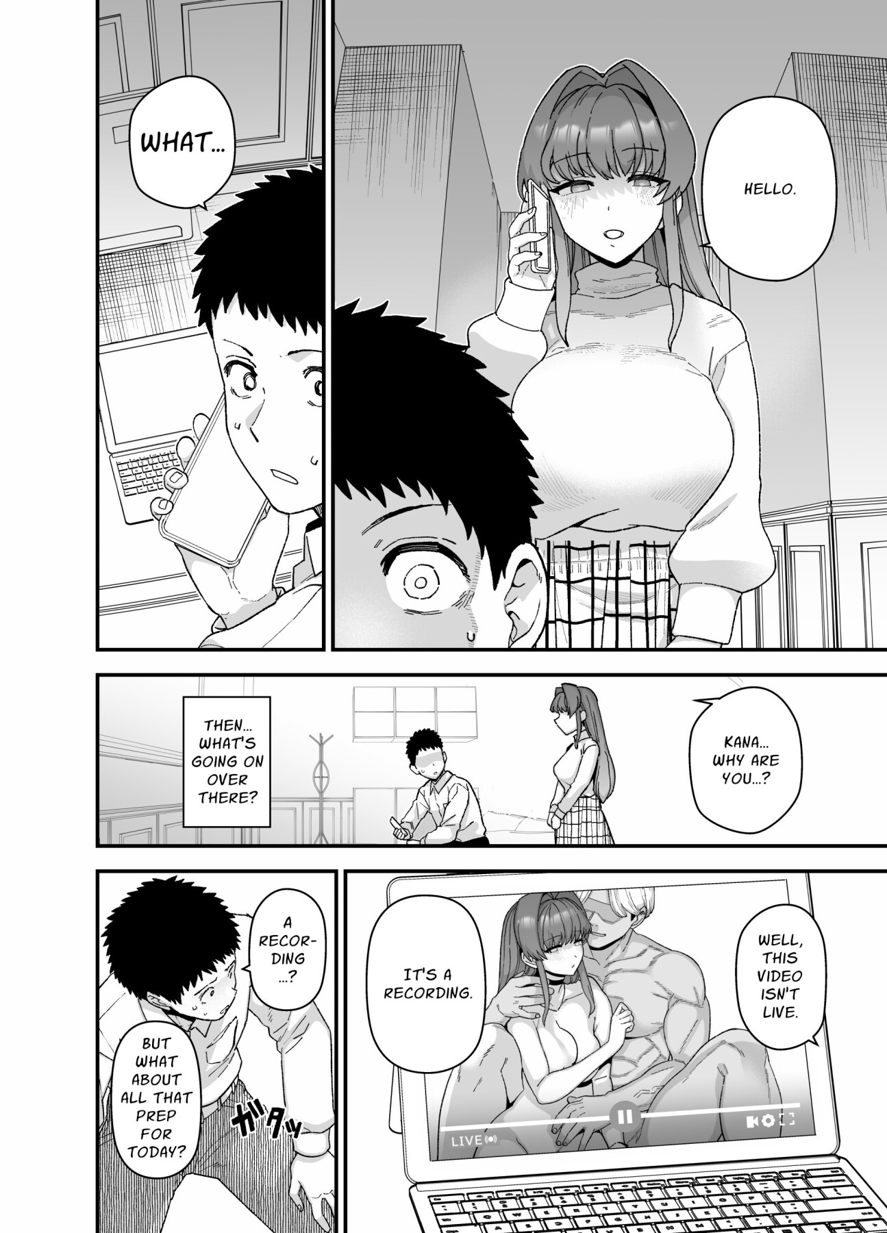 Hentai Manga Comic-Cuckold Trial: My girlfriend cheats on me for my sake-Read-27